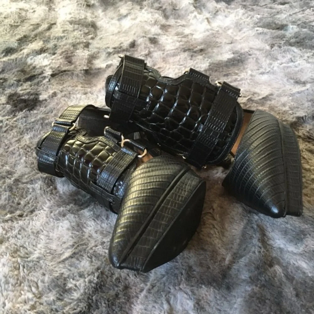 Jeffrey Campbell Croc Embossed Heels